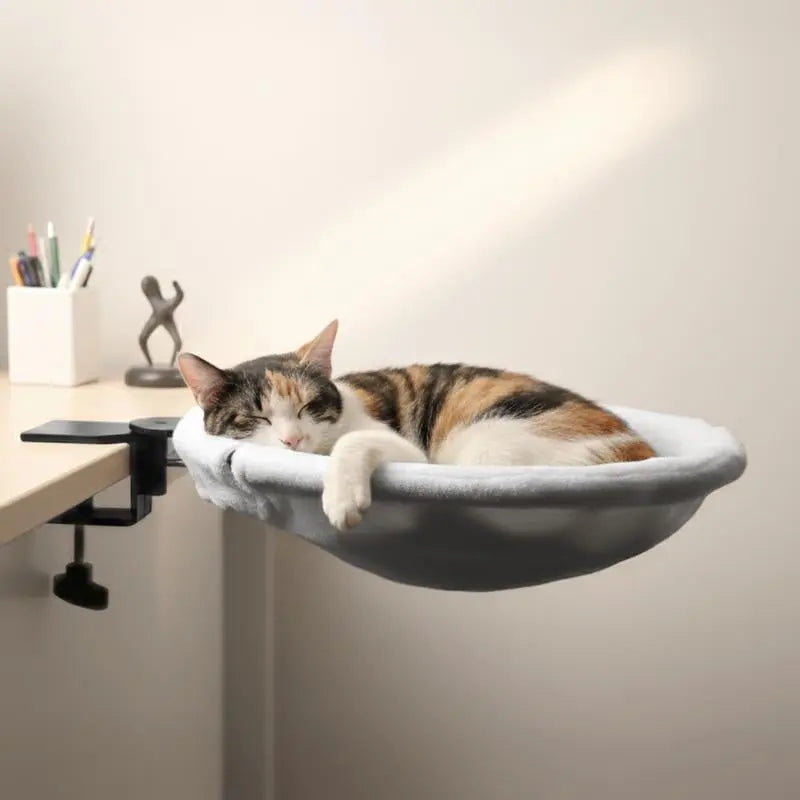 Cat Desk Hammock Bed – Rotating Cat Bed for Desk or Table