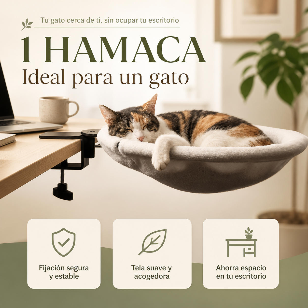 Cama Hamaca Giratoria para Gatos