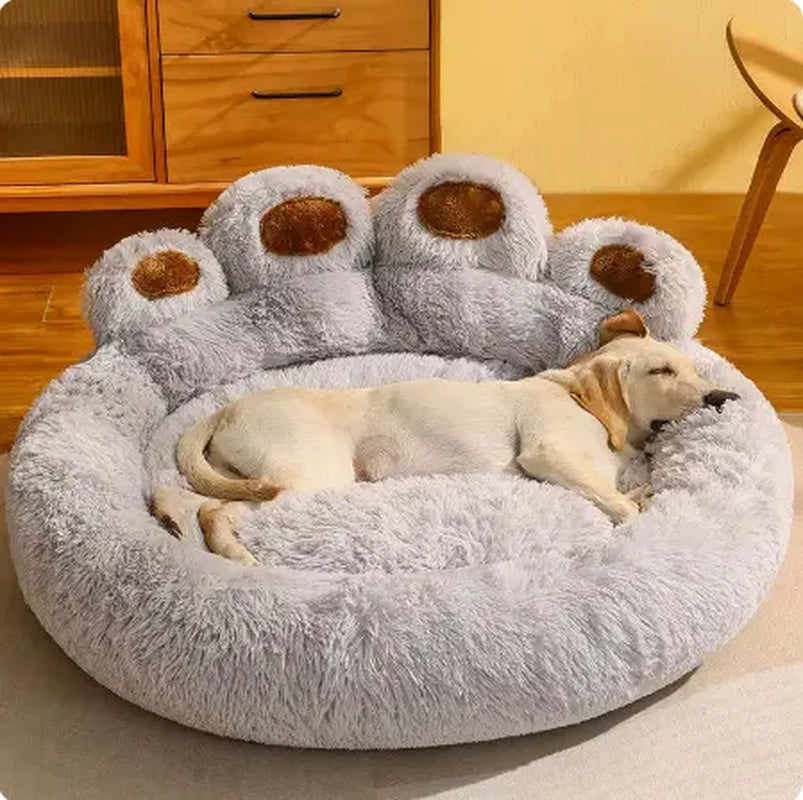 The Paw Haven Hooded Cat Bed | Hooded Cat Bed | Calming Cat Cave | Self Warming Pet Bed | Plush Donut Dog Bed | for Indoor Cats & Small Dogs